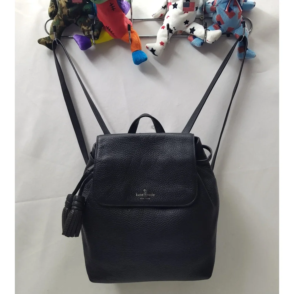 kate spade Black Leather Backpack